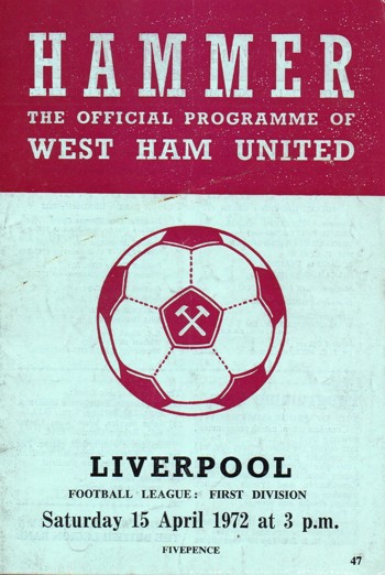 Match programme